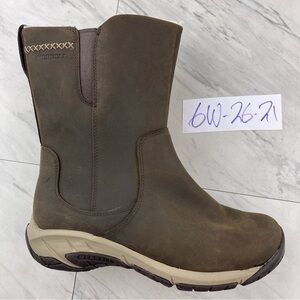 •Merrell Womens 6 W Wide Encore 4 Tall brown Leather Waterproof insulated Boots